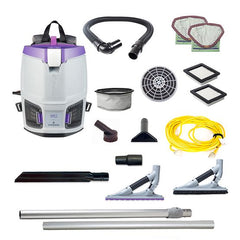 ProTeam 107716 GoFit 3,3 qt. with ProBlade Hard Surface & Carpet Tool Kit 120 Volt Commercial Backpack