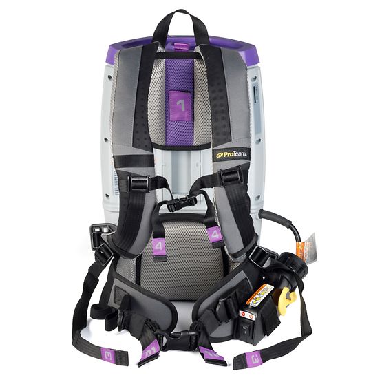 ProTeam 107706 GoFit 6 PLUS, 6 qt. Backpack Vacuum w/ Xover Multi-Surface Two-Piece Wand Tool Kit