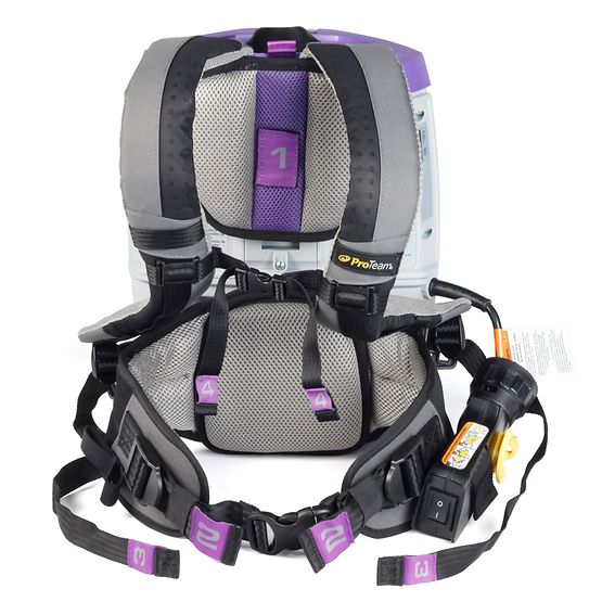 ProTeam 107716 GoFit 3,3 qt. with ProBlade Hard Surface & Carpet Tool Kit 120 Volt Commercial Backpack