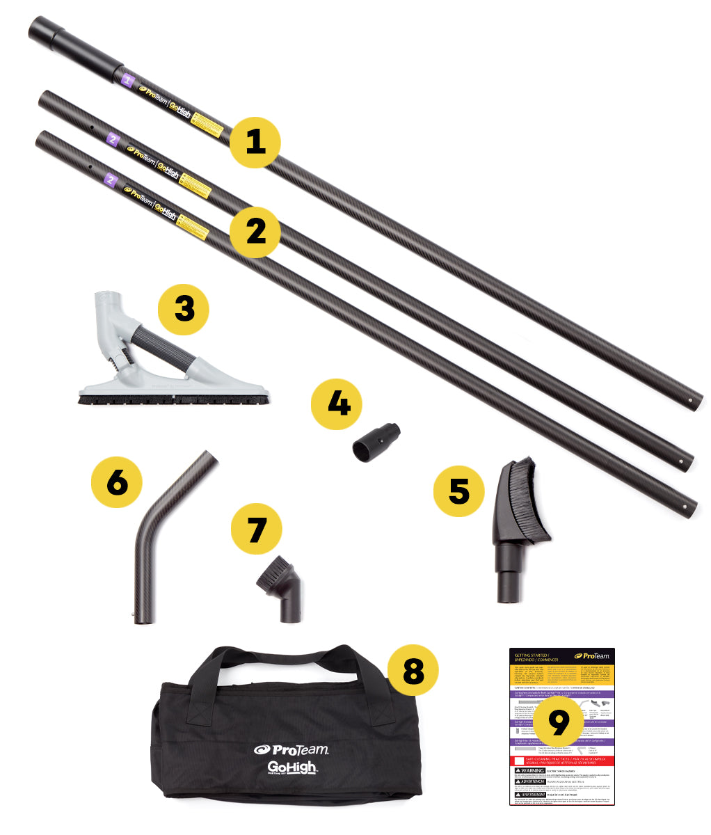 ProTeam 107851 GoHigh Standard 13' High Dusting Kit