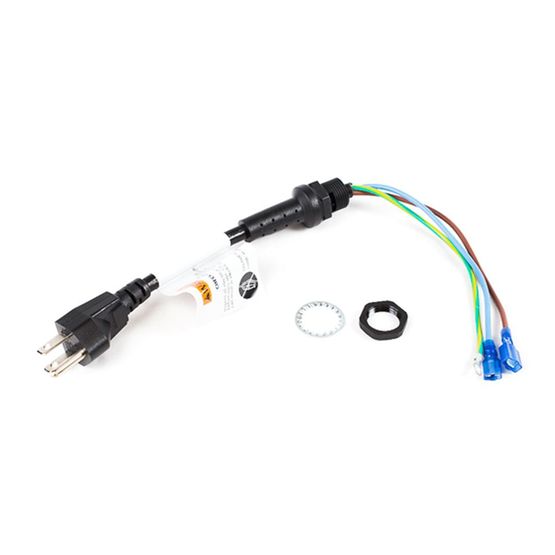 ProTeam 100641 Backpack Vacuum Power Cord Assembly — Replacement with Strain Relief