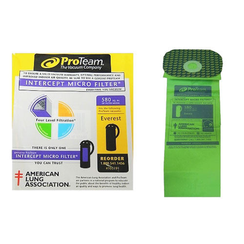 ProTeam 103191 Everest Backpack Vacuum Bags