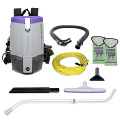 ProTeam 107310 Super Coach Pro 6, 6 qt. Backpack Vacuum w/ Xover Multi-Surface Telescoping Wand Tool Kit