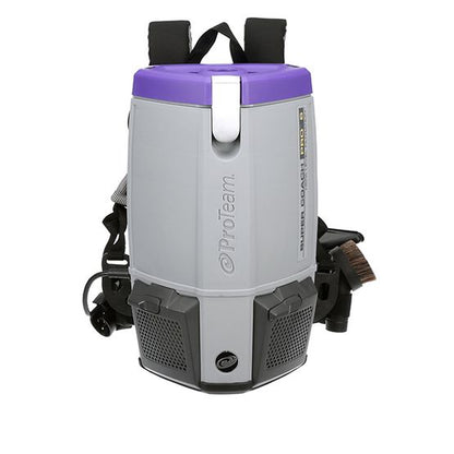 ProTeam 107535 Super Coach Pro 6 HEPA Backpack Vacuum w/ ProBlade Hard Surface & Carpet Tool Kit (107532)