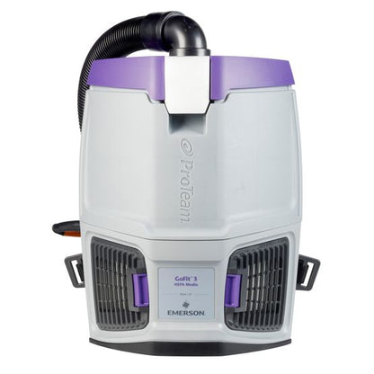 ProTeam 107713 GoFit 3, 3 qt. Backpack Vacuum w/ Xover Multi-Surface Telescoping Wand Tool Kit