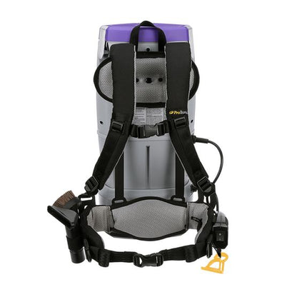 ProTeam 107650 GoFree Flex Pro II, 12Ah, 6 qt. Cordless Backpack Vacuum w/ Xover Multi-Surface Two-Piece Wand Tool Kit