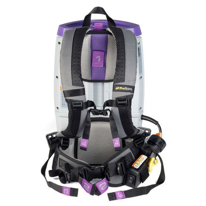 ProTeam 107697 GoFit 6, 6 qt. Backpack Vacuum w/ Xover Multi-Surface Two-Piece Wand Tool Kit