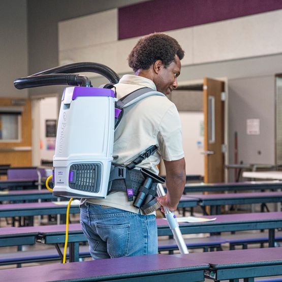 ProTeam 107697 GoFit 6, 6 qt. Backpack Vacuum w/ Xover Multi-Surface Two-Piece Wand Tool Kit