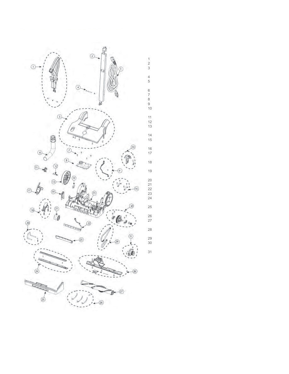 ProGen 12/15 (Page 1) exploded parts diagram