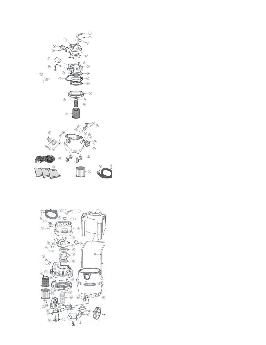 ProGuard 10 / ProGuard 16 MD exploded parts diagram