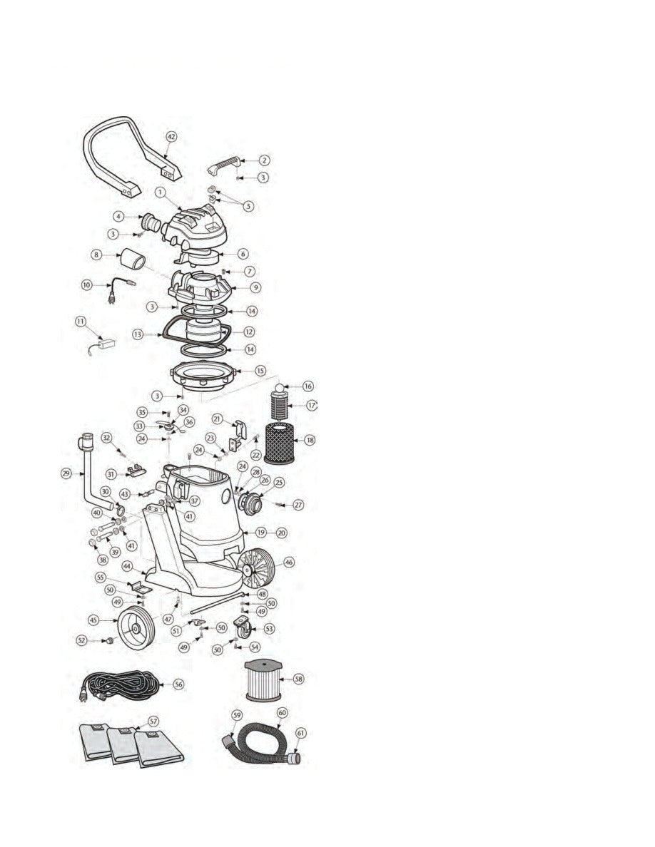 ProGuard 15/20 exploded parts diagram